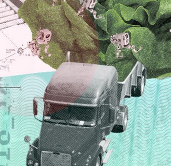 A graphic of a truck for the geotech post
