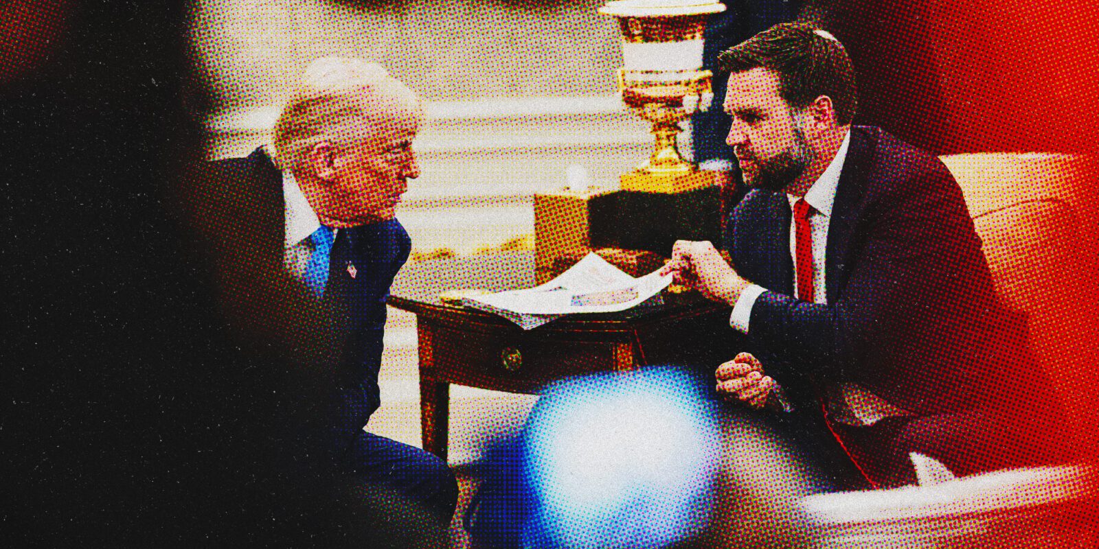 US President Donald Trump and Vice President JD Vance at the White House.